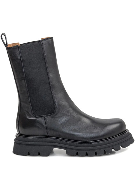  Ennequadro Leather Chelsea Boots - Black 
