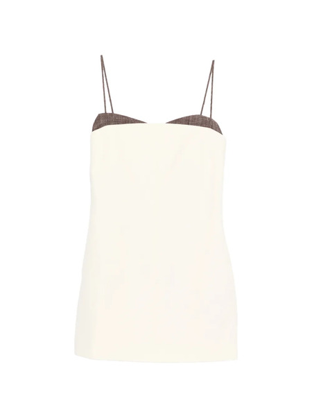  Entire Studios Adjustable-strap Panel Mini Dress - Neutrals 