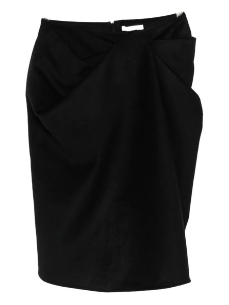  Entire Studios Asymmetric Skirt - Black 