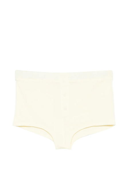  Entire Studios Booty Buttoned Mini Shorts - Yellow 