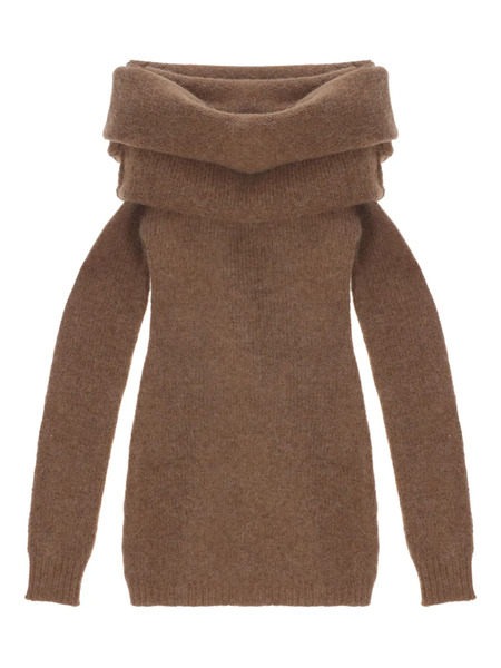  Entire Studios Bound Off-shoulder Sweater - Brown 