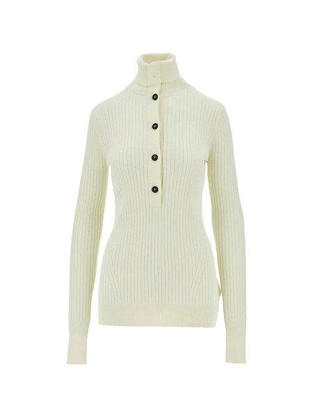  Entire Studios Button Turtleneck Sweater - Neutrals 