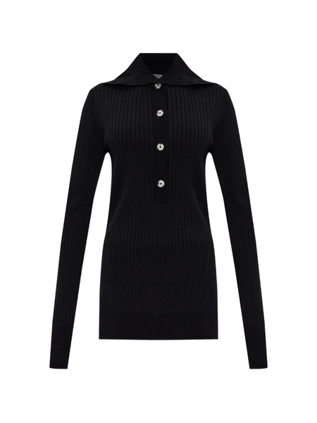  Entire Studios Button-up Polo Top - Black 