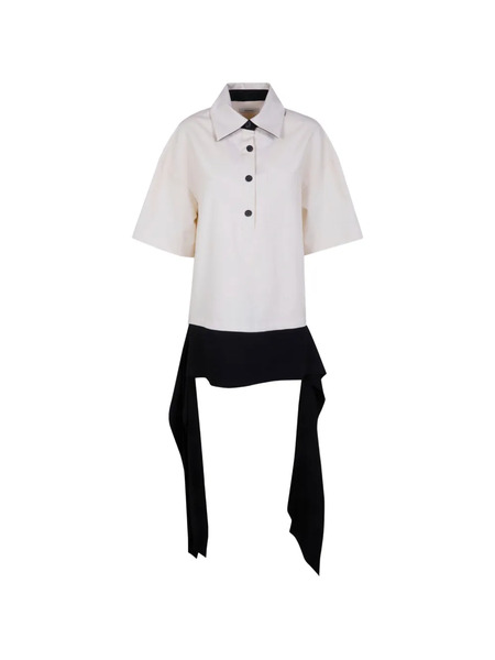  Entire Studios Buttoned Tie Shirt - Neutrals 