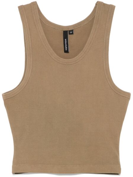  Entire Studios Cropped Tank Top - Green 
