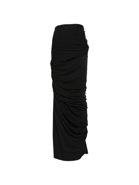  Entire Studios Dia Draped-detail Maxi Skirt - Black 