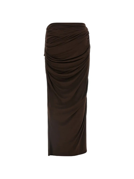  Entire Studios Drape Maxi Skirt - Brown 