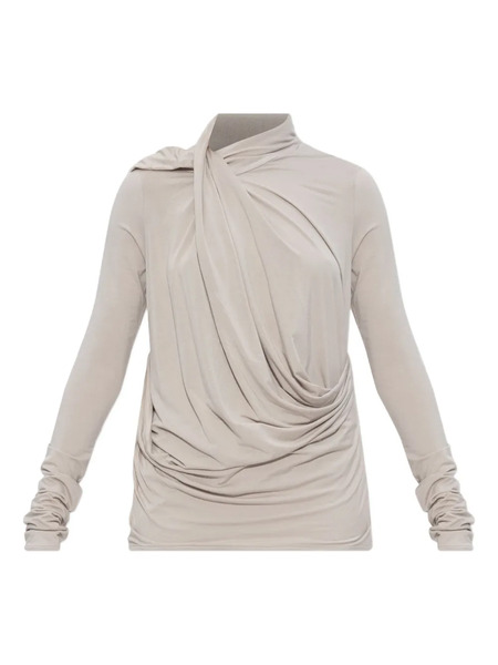 Entire Studios Draped Cowl-neck Top - Neutrals 