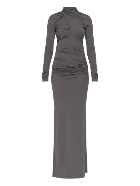 Entire Studios Draped Long-sleeve Maxi Dress - Grey 