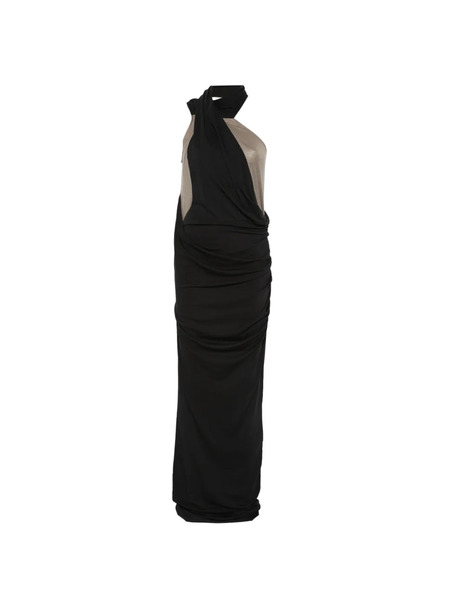  Entire Studios Draped Maxi Dress - Black 