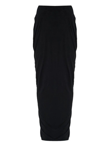  Entire Studios Draped Midi Skirt - Black 