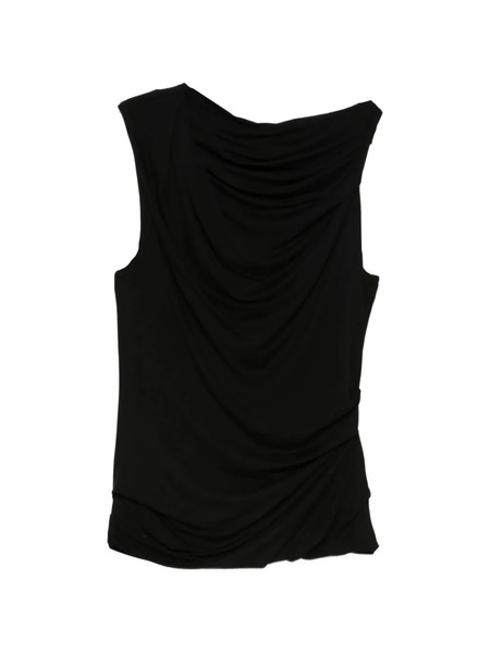  Entire Studios Draped Sleeveless Top - Black 
