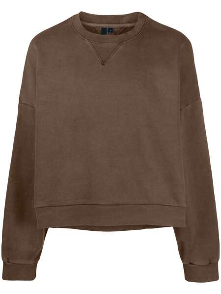  Entire Studios Drop-shoulder Crew-neck Sweatshirt - Brown 
