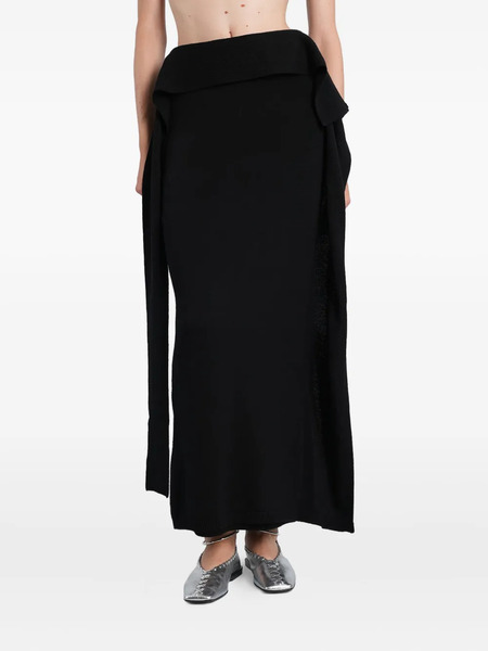  Entire Studios Layered Draped Skirt - Black 