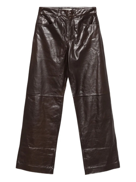  Entire Studios Leather Trousers - Brown 