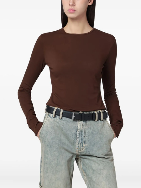  Entire Studios Long-sleeves Crew-neck T-shirt - Brown 