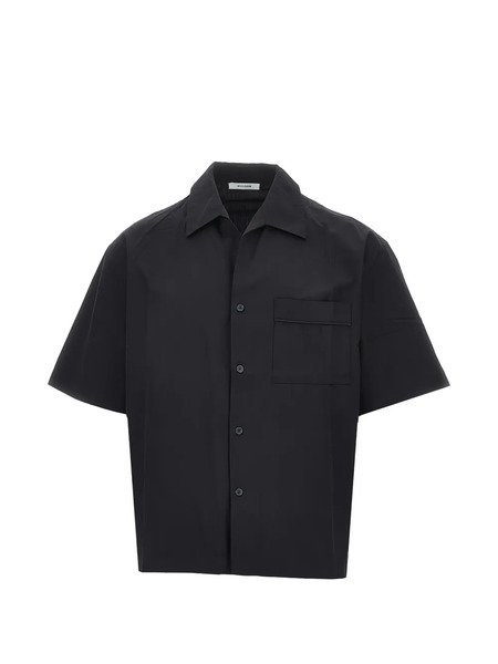  Entire Studios Patch-pocket Pajama Shirt - Black 