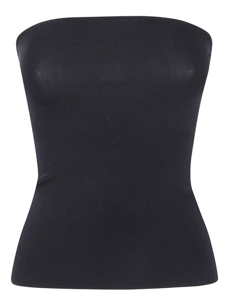  Entire Studios Ribbed-knit Strapless Top - Black 