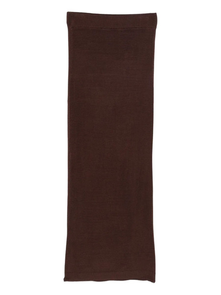  Entire Studios Ribbed Midi Skirt - Brown 