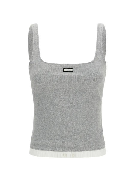  Entire Studios Ribbed Tank Top - Grey 