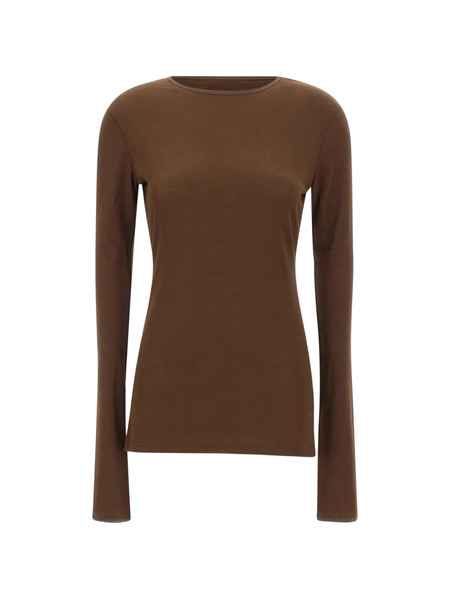  Entire Studios Sheer Long Sleeve Top - Brown 