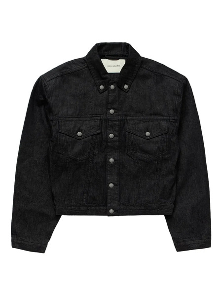  Entire Studios Shrunken Denim Jacket - Black 