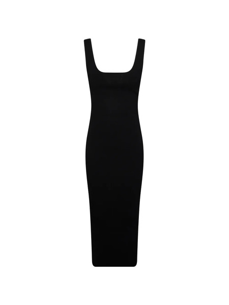  Entire Studios Square-neck Midi Dress - Black 
