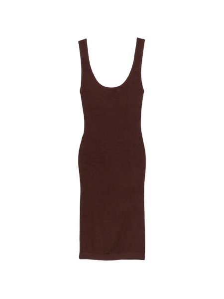  Entire Studios Square-neck Mini Dress - Brown 