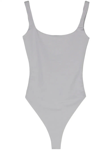  Entire Studios Square-neck Sleeveless Bodysuit - Grey 