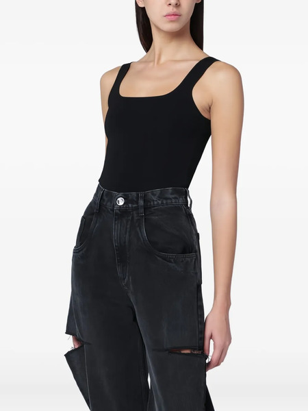  Entire Studios Square-neck Top - Black 