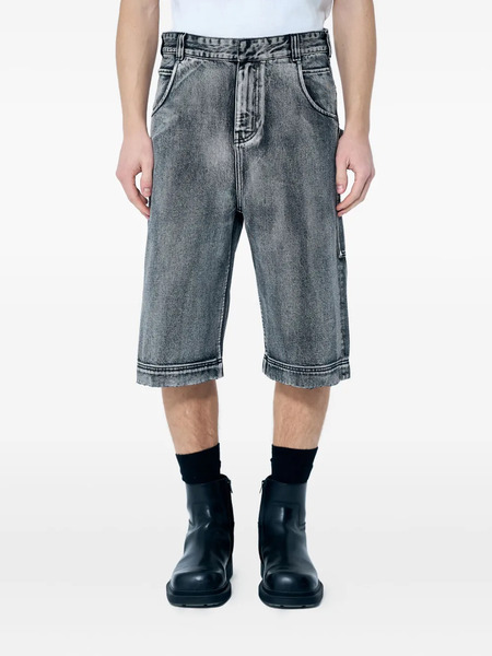  Entire Studios Straight-leg Denim Shorts - Grey 