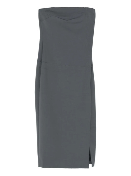  Entire Studios Strapless Midi Dress - Grey 