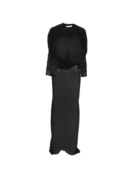  Entire Studios V-neck Maxi Dress - Black 