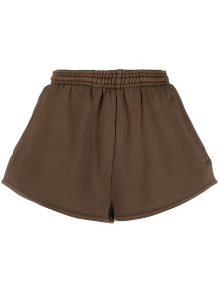  Entire Studios Washed Elasticated-waistband Shorts - Brown 