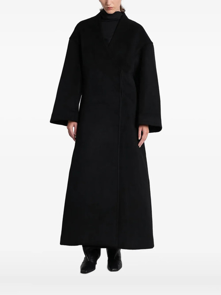 Entire Studios Wrap-front Double-breasted Coat - Black 