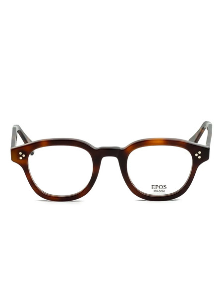  Epos Broadway Round-frame Glasses - Brown 