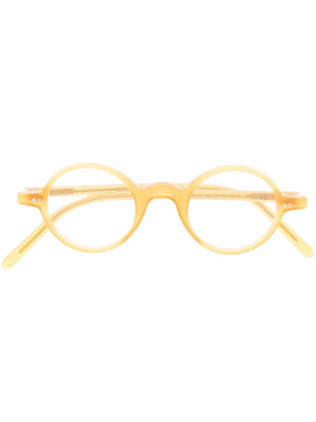  Epos Ermes Round-frame Glasses - Yellow 
