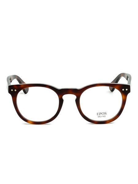  Epos Polluce Round-frame Glasses - Brown 