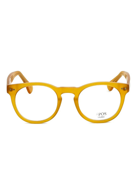  Epos Polluce Round-frame Glasses - Yellow 