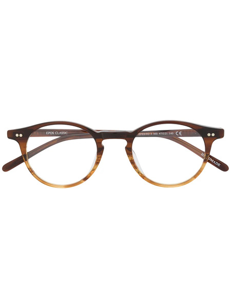  Epos Round Frame Glasses - Brown 