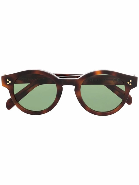  Epos Tortoiseshell Round-frame Sunglasses - Brown 