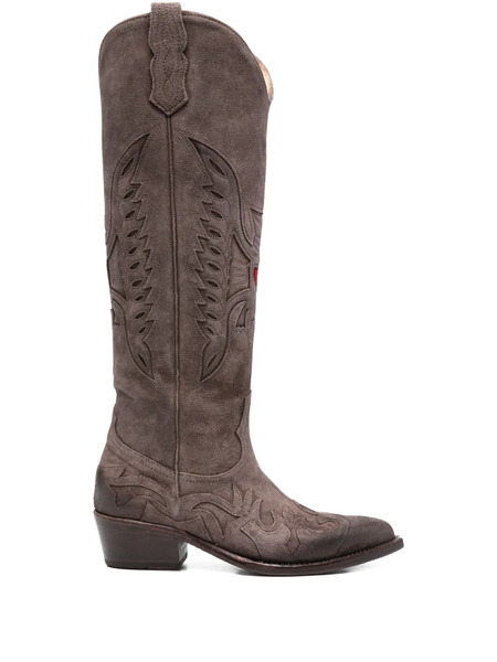  Eraldo 45mm Suede Boots - Brown 