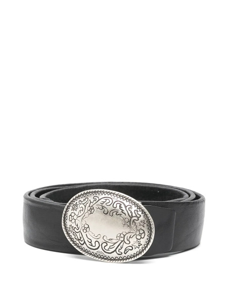  Eraldo Oval-buckle Belt - Black 