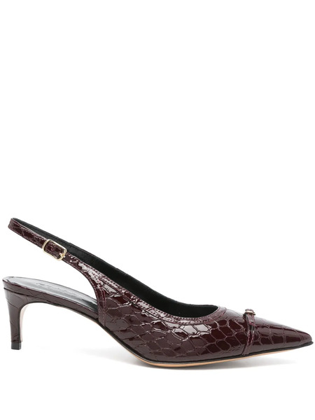  Eraldo Pointed-toe Leather Pumps - Red 