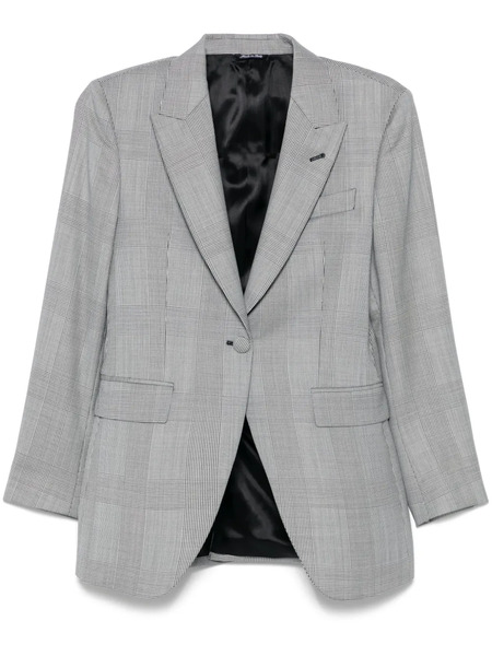  Eraldo Prince Of Wales-pattern Blazer - Grey 