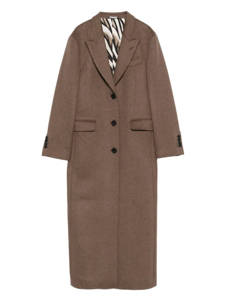  Eraldo Single-breasted Coat - Brown 