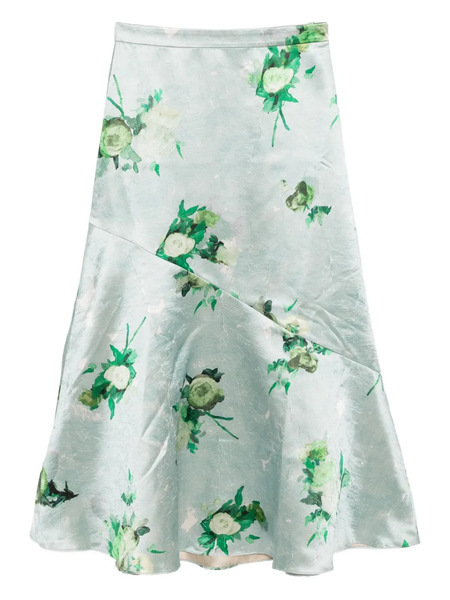 Erdem Asymmetric Skirt - Green 