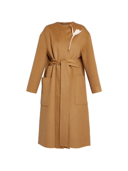  Erdem Belted Oversized Coat - Brown 
