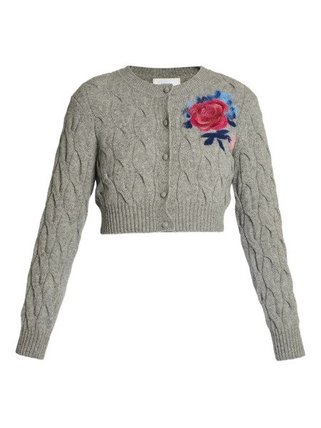  Erdem Cable-knit Cardigan - Grey 