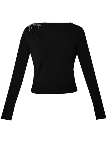  Erdem Cropped Sweater - Black 